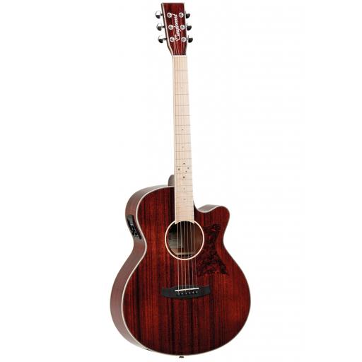 Tanglewood Tw4 Electro Acoustic guitar in Barossa Red