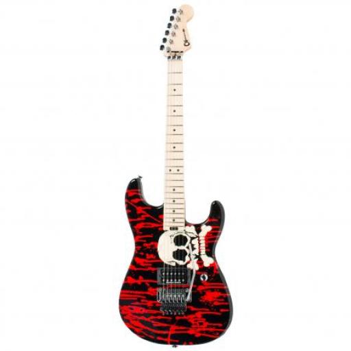 Charvel Pro Mod Warren DeMartini Signature Electric Guitar with Blood & Skull logo
