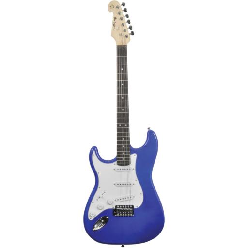 Chord CAL63/LH Left Handed Electric Guitar in Metallic Blue