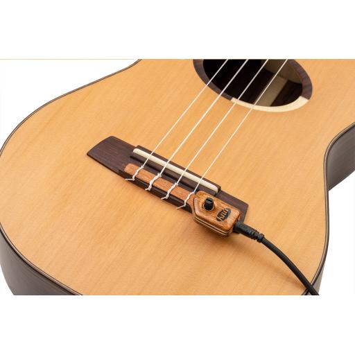 kna Portable bridge-mounted piezo pickup with volume control for ukulele
