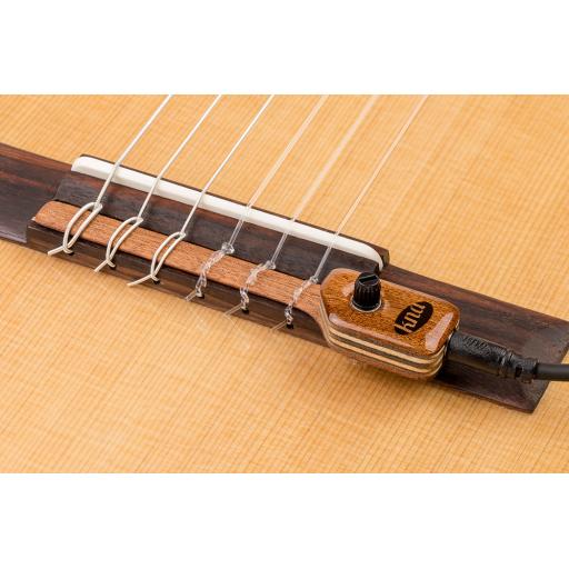 kna Portable bridge-mounted piezo pickup with volume control for nylon-string guitar