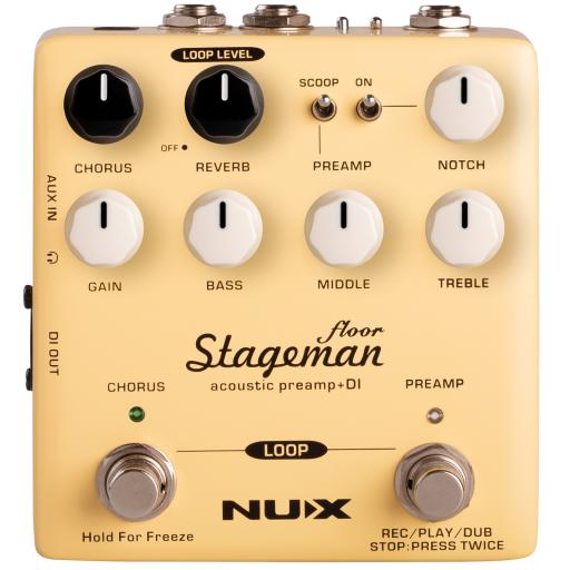 NUX Stageman acoustic preamp + DI Effects Pedal