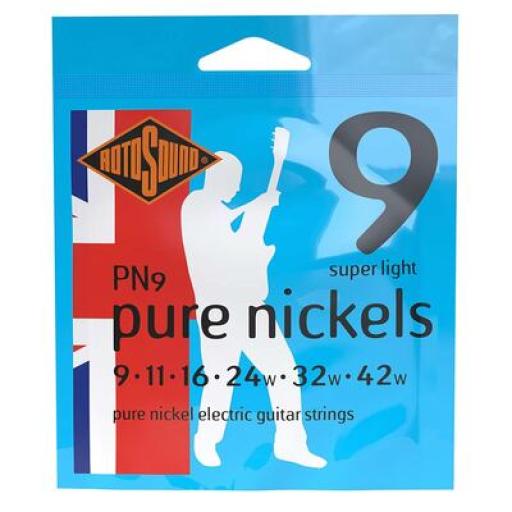 Rotosound PN9 Pure Nickels Electric Guitar Strings