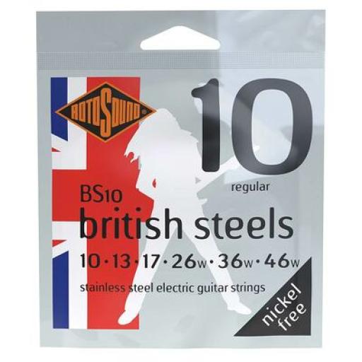 Rotosound BS10 British Steels Electric Guitar Strings
