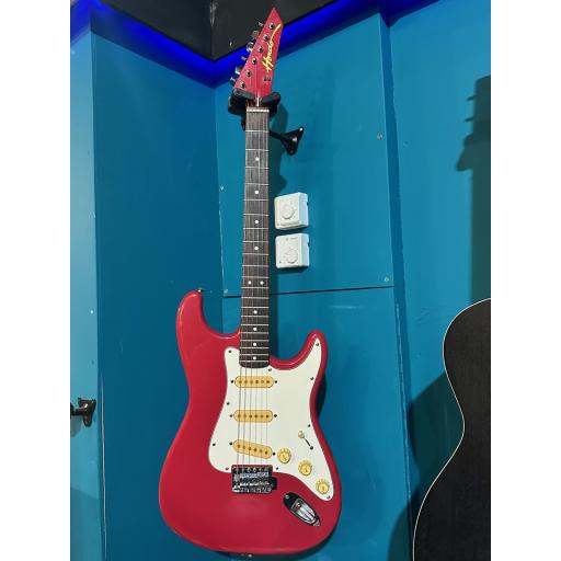 Pre Loved Hondo Red Strat Electric Guitar