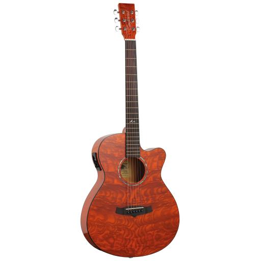 Tanglewood TA4 CEHN Azure Super Folk Electro Acoustic Guitar in Honey Colour